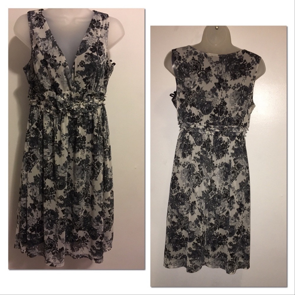 AB Studio Womens Dress, Floral design  Size M
